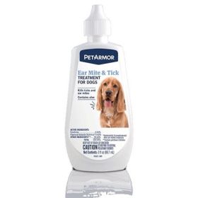 PETARMOR EAR/MITE/TICK DOG - 3 OZ