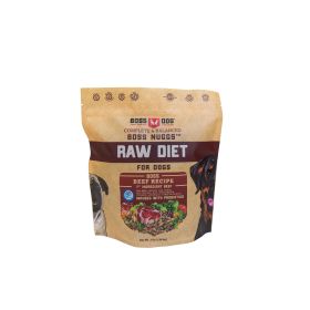 BOSS DOG RAW BEEF PATTIES - 6#