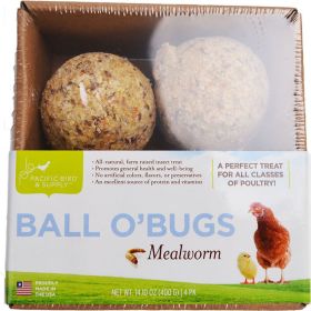 CHKN GRB: BALL O BUGS MLWRM 4PK