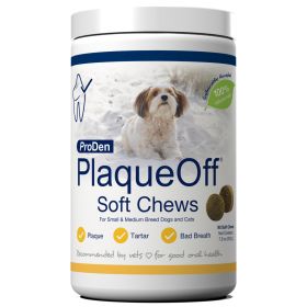 PLAQUEOFF SM/MED BR CHEWS - 90 CT