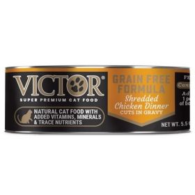 VICTOR CAT SHRD CHKN GRVY 24/5.5OZ