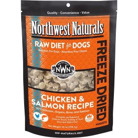 NWN CKN/SALMON FD NUGGETS - 25 OZ