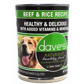 DAVES NAT. BEEF/RICE 12/13 OZ