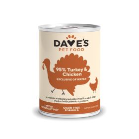 DAVES 95% TURKEY & CHICKEN - 12/12.5 OZ