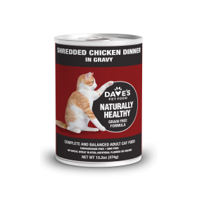 DAVE'S CAT SHREDDED CHICKEN - 12/12 OZ