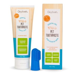 PET TOOTHPASTE FINGERBRUSH KIT - 4 OZ