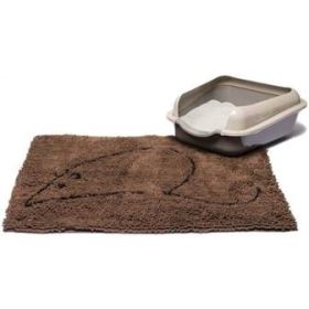 DIRTY CAT LITTER MAT LARGE-BROWN