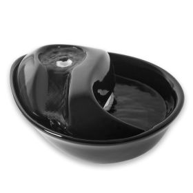 CERAMIC FOUNTAIN - BLACK RAINDROP