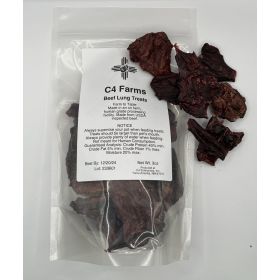 C4 DEHYDRATED BEEF LUNG TREATS - 8 CT